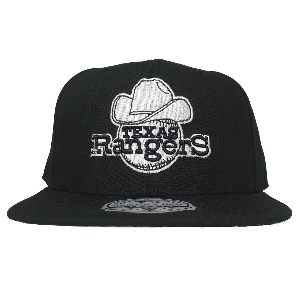 Texas Rangers Mitchell & Ness MLB Fitted 7 3/4 Flatbill‎ Cap Hat 3D Logo NWT